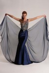 Saks Blue Fish Model Dress